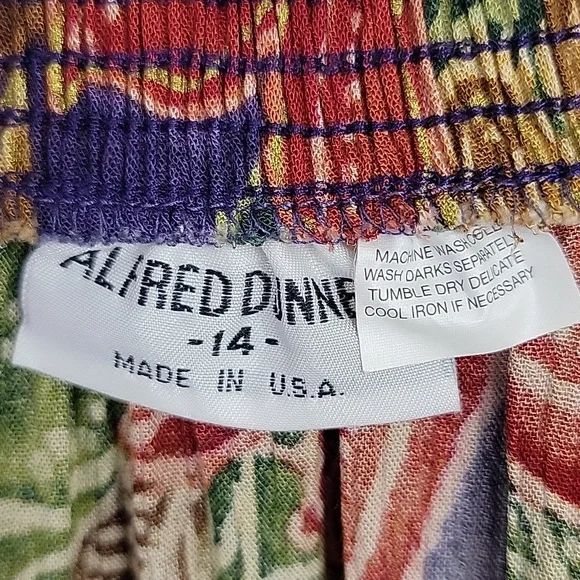 Alfred Dunner Tropical Multicolored Floral Midi Skirt (Read Might be 10/12) 14 - Picture 9 of 9